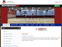 Tablet Screenshot of easthamptonbasketball.com
